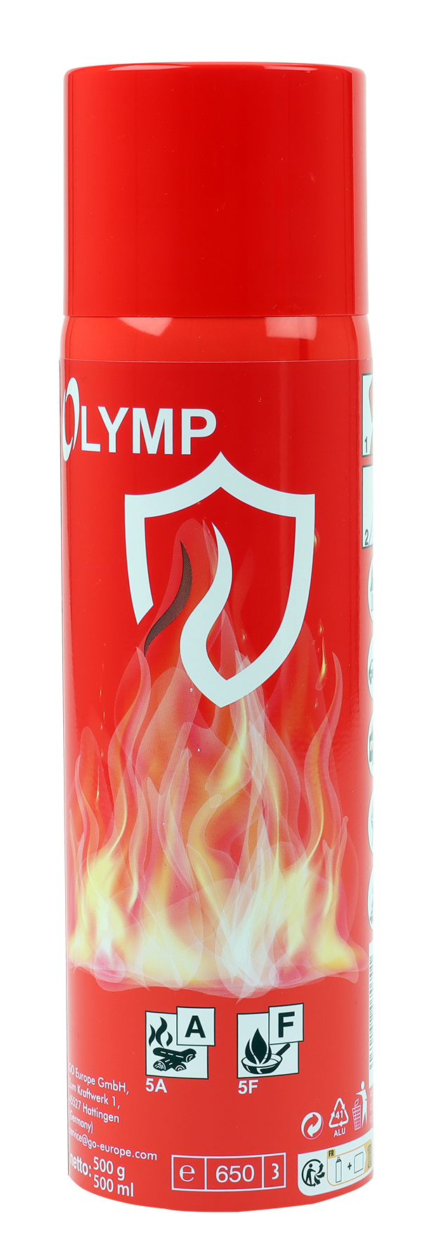 Fire extinguishing spray
